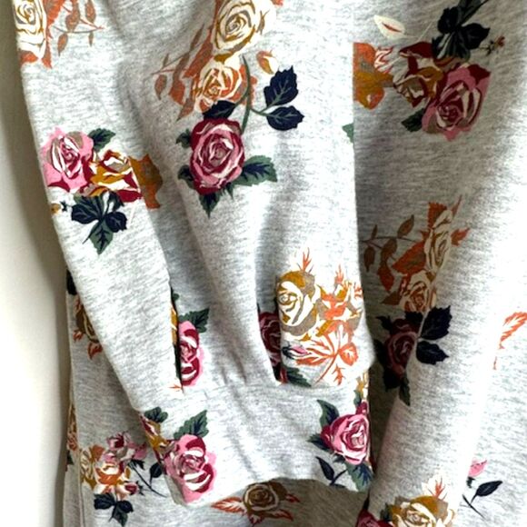 MATILDA JANE GRAY FLORAL FLEECE TUNIC SIZE LARGE NWOT - Picture 9 of 14
